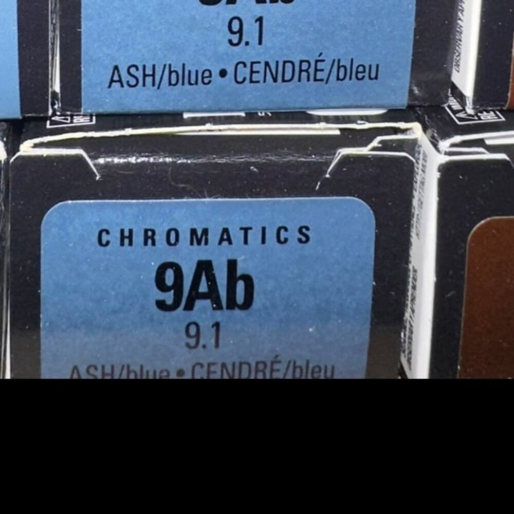 Redken‎ Chromatics Permanent Hair Color 9Ab Ash Blue Ammonia Free Set of 2